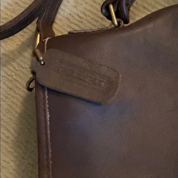 Vintage 80s Dark Brown Coach Bag - Picture 2 of 8